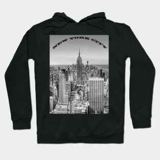 New York City In Black And White Hoodie